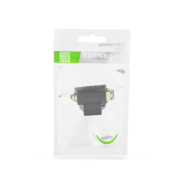 UGREEN Micro HDMI + Mini HDMI Male to HDMI Female Adapter (20144)