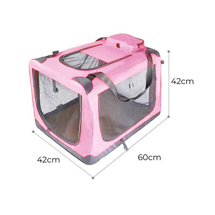 FLOOFI Portable Pet Carrier-Model 1-M Size (Pink)