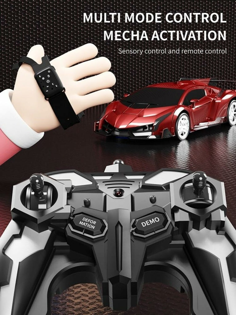 GOMINIMO Transform Car Robot Sport Car with Remote Control (Red)