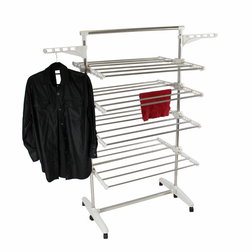 GOMINIMO Laundry Drying Rack 4 Tier (White)