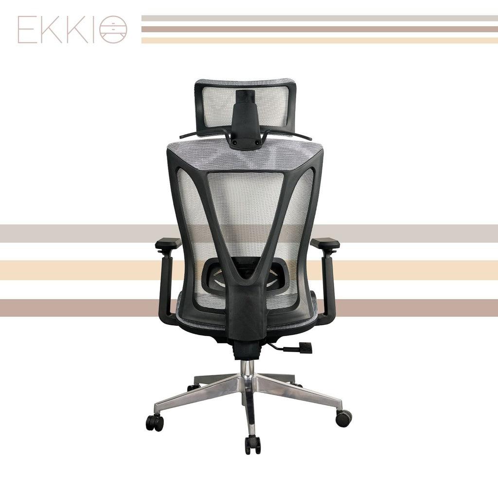 EKKIO Byron - Office Chair (Silver)