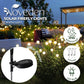 NOVEDEN 3 Pieces Solar Powered Firefly Lights (Warm)