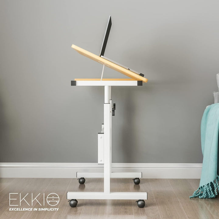 EKKIO Mobile Desk Half Tilt White