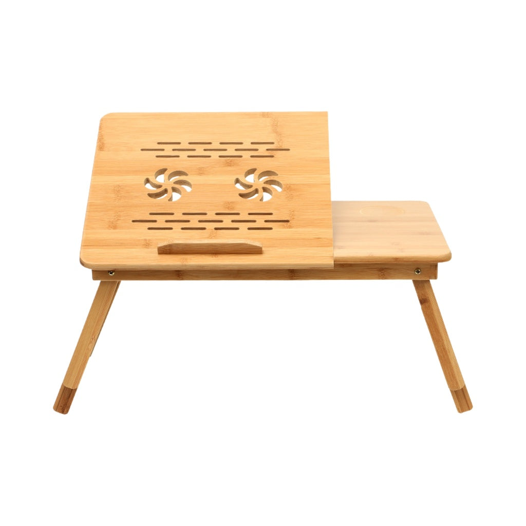 EKKIO Foldable Bamboo Laptop Bed Desk with Handles and Folding Legs