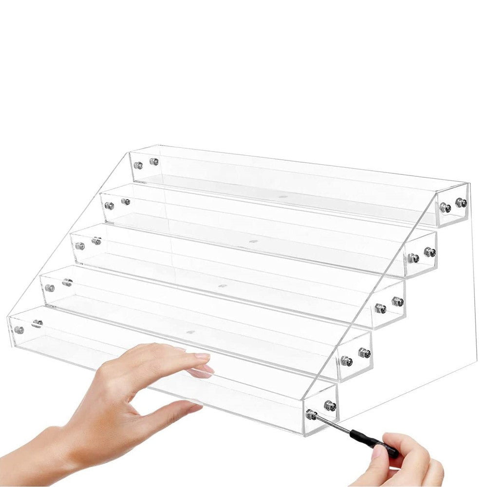 GOMINIMO Nail Polish Organizer 6 Layer Display Stand Holder (Transparent)