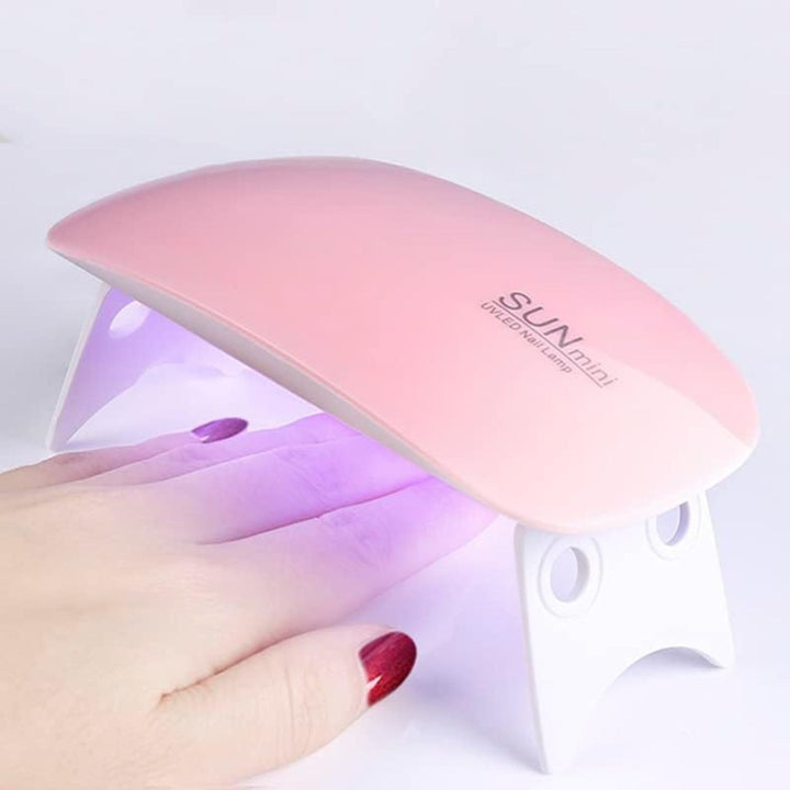 GOMINIMO UV LED Nail Lamp with 4 Timer Setting and 1 Mini Nail Lamp Included (White)