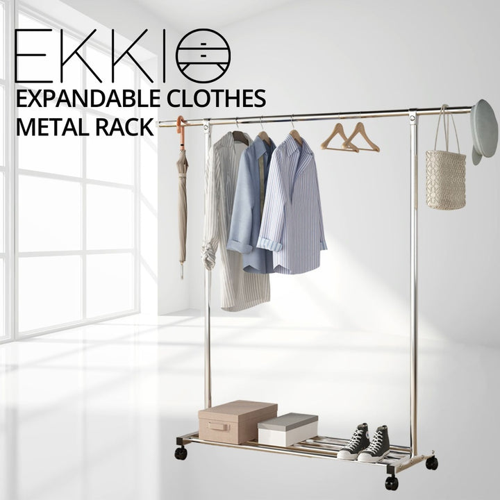 Ekkio Clothes Rack Stainless Steel One Rail