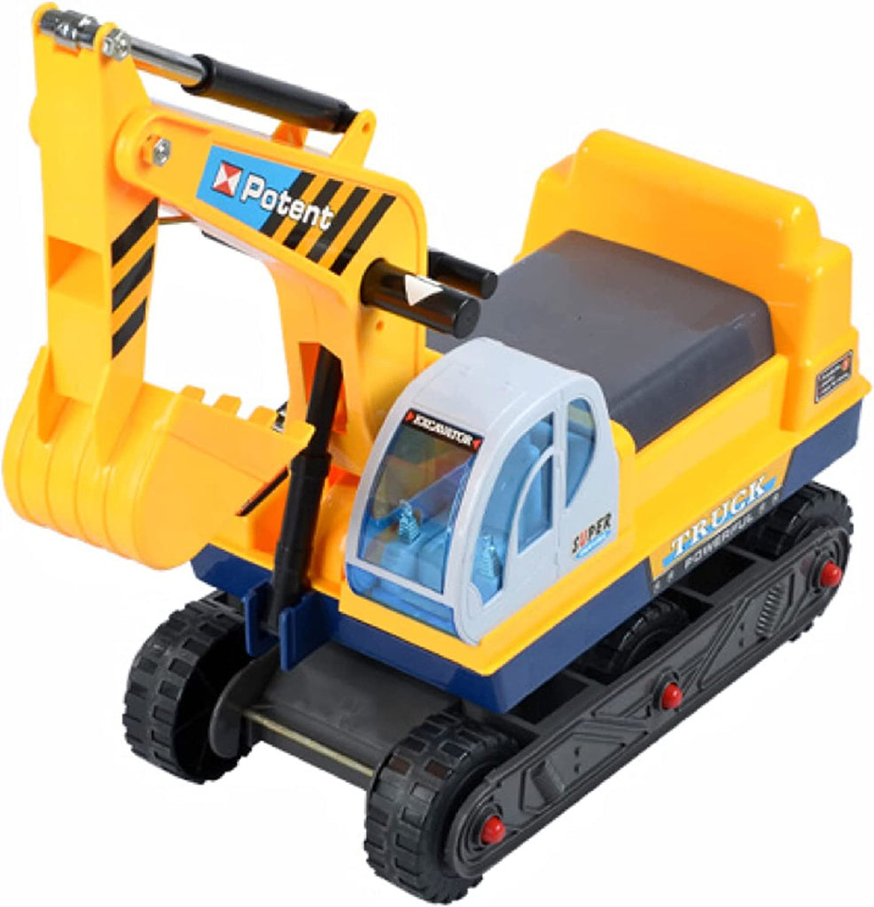 GOMINIMO Kids Ride On Sand Excavator Toy Car with Helmet