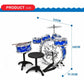 GOMINIMO Kids 6pcs Drum Set with Drummer Seat (Blue) GO-KDS-101-BHP