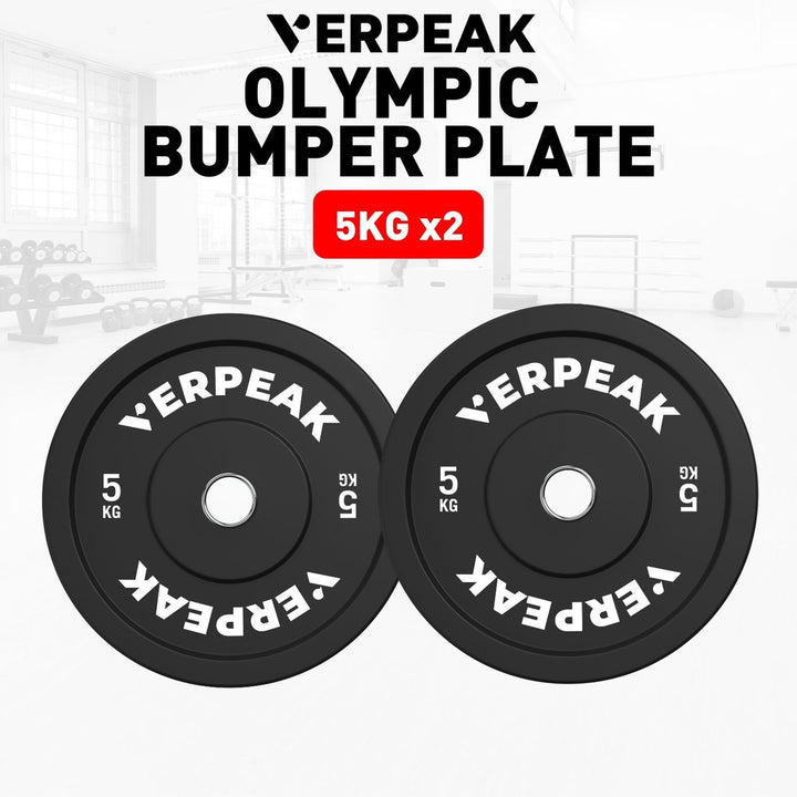 VERPEAK Black Bumper weight plates-Olympic (20kgx1)