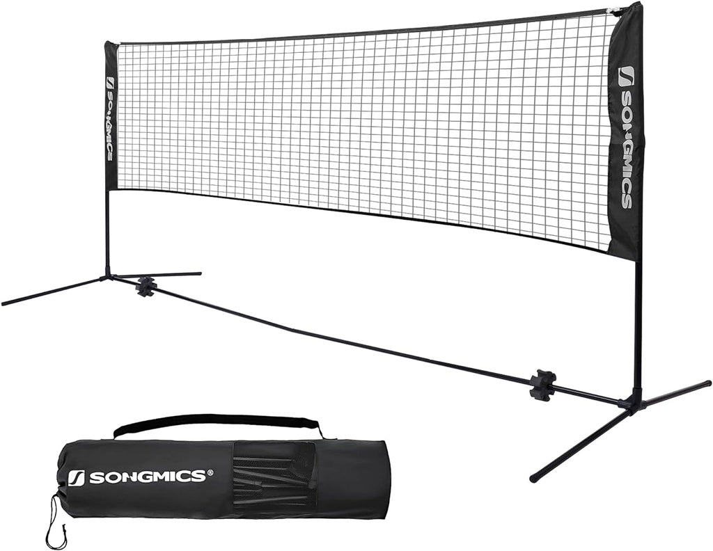 SONGMICS 3m Portable Tennis Badminton Net Blue