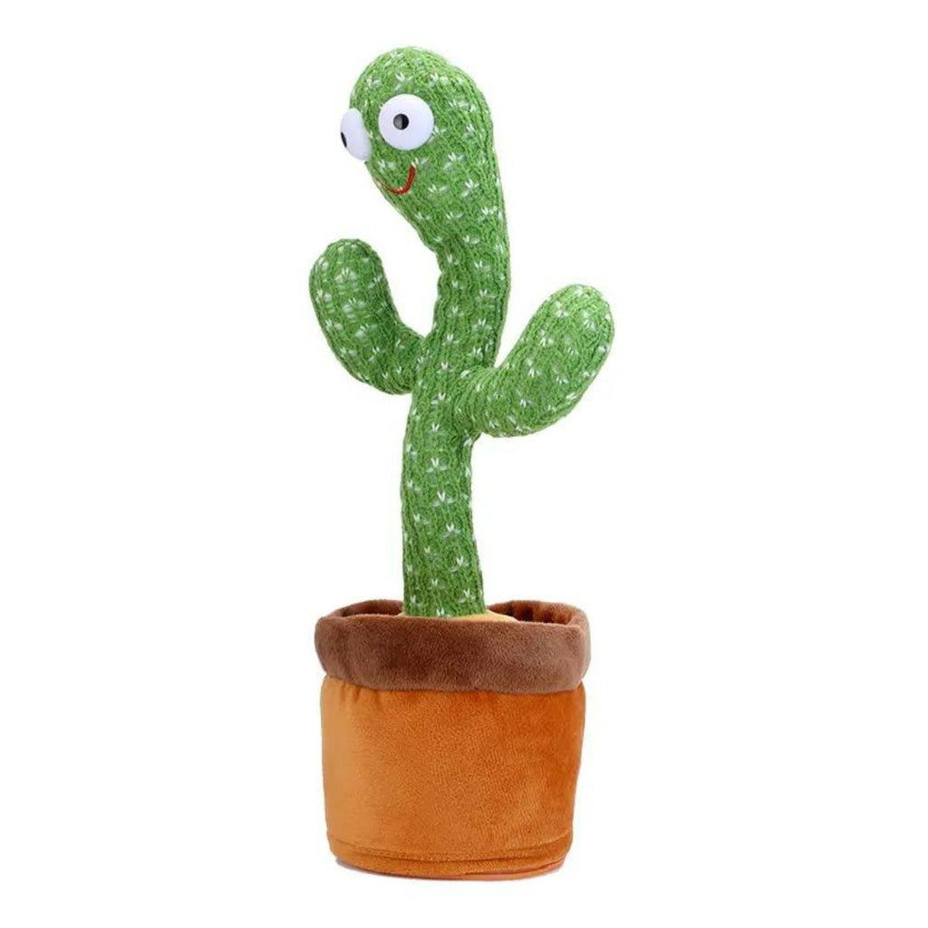 Gominimo Dancing Cactus Plush Toy Electronic Shake with Battery Operated Green