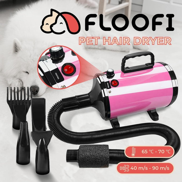 Floofi Pet Hair Dryer Advance Button Version (Pink)