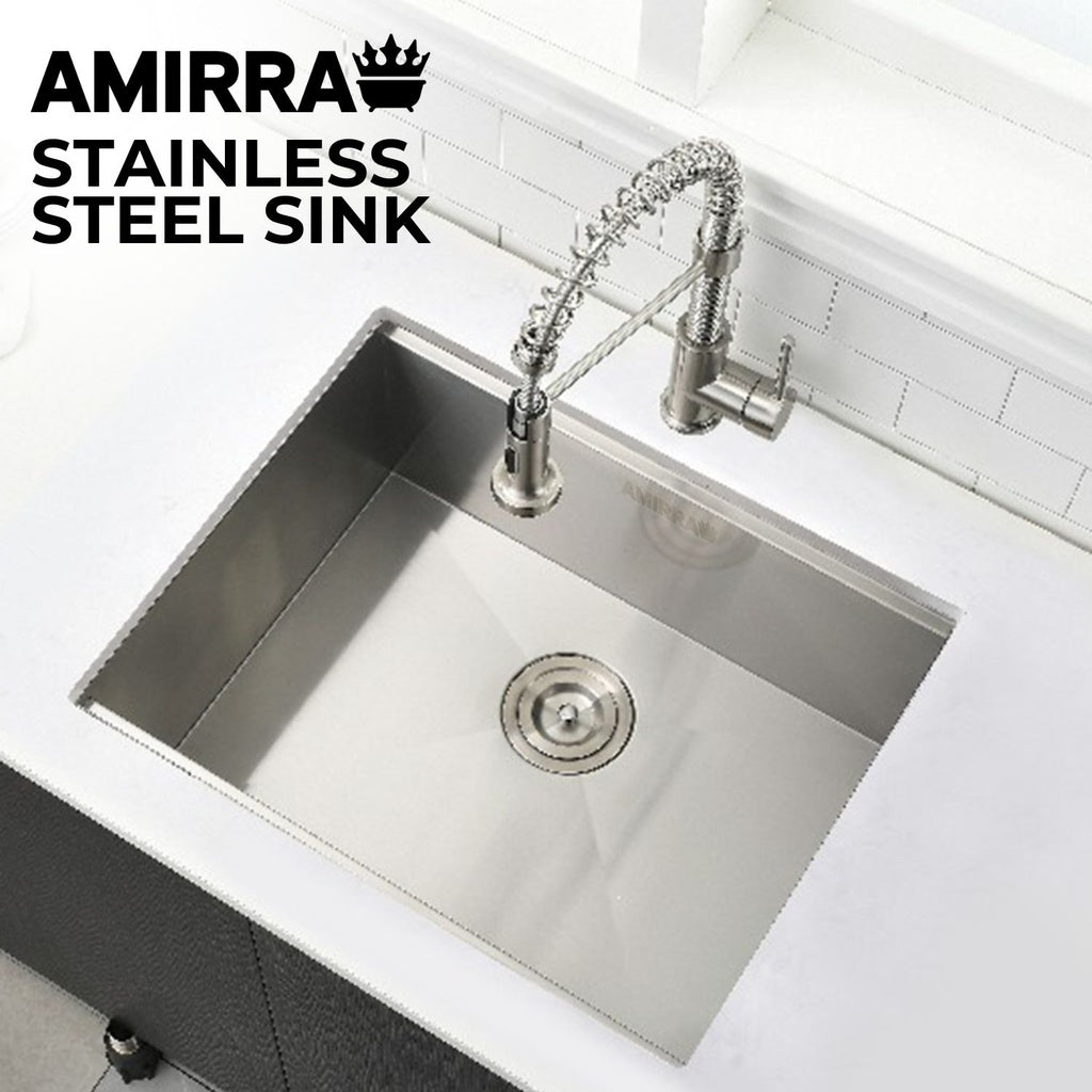 AMIRRA Kitchen Stainless Steel Sink 450mm x 300mm (Silver)