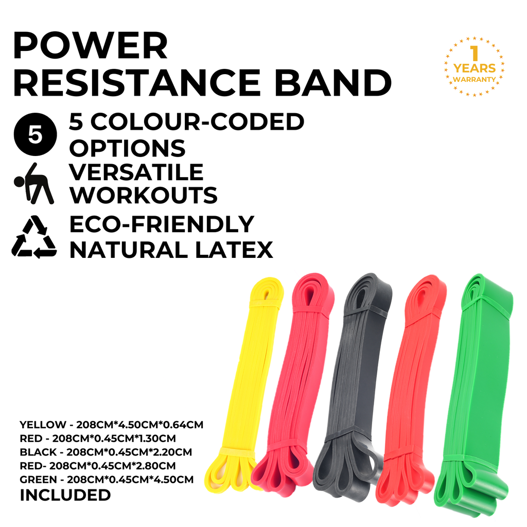 VERPEAK Power Resistance Band (Set of 5)