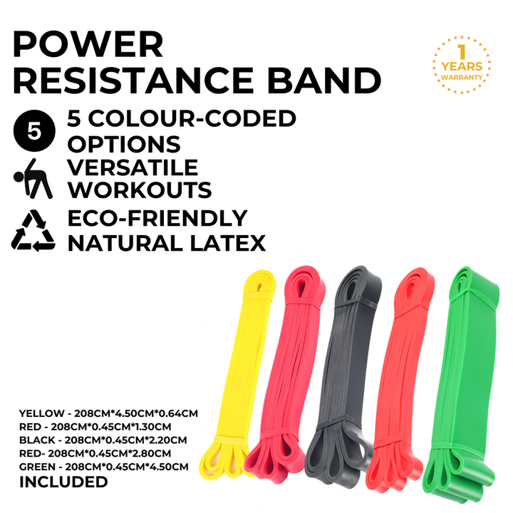 VERPEAK Power Resistance Band (Set of 5)