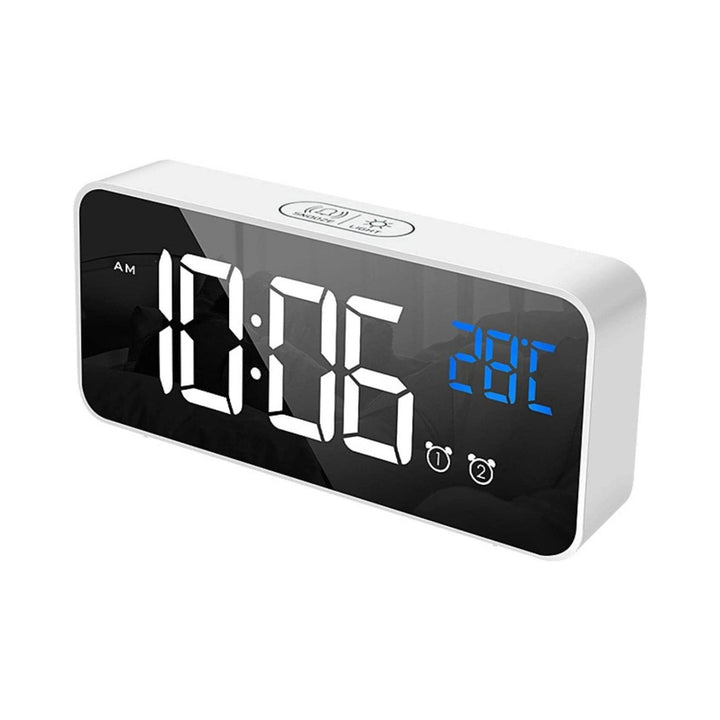 GOMINIMO Digital Clock Mirrored White