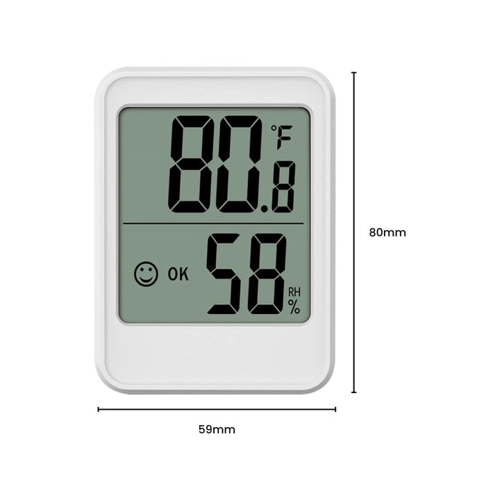 GOMINIMO Thermo Hygrometer No Highlow Record White