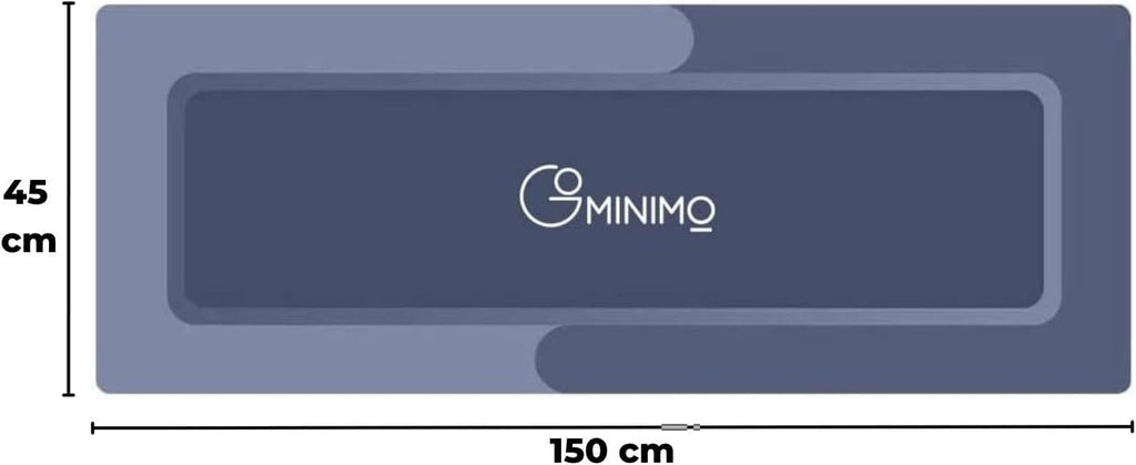 GOMINIMO Anti-Slip Bath Mat Diatom 45*150cm (Blue)