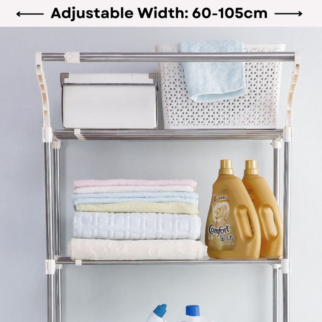 GOMINIMO Over Toilet Storage Shelf 2-Tiers