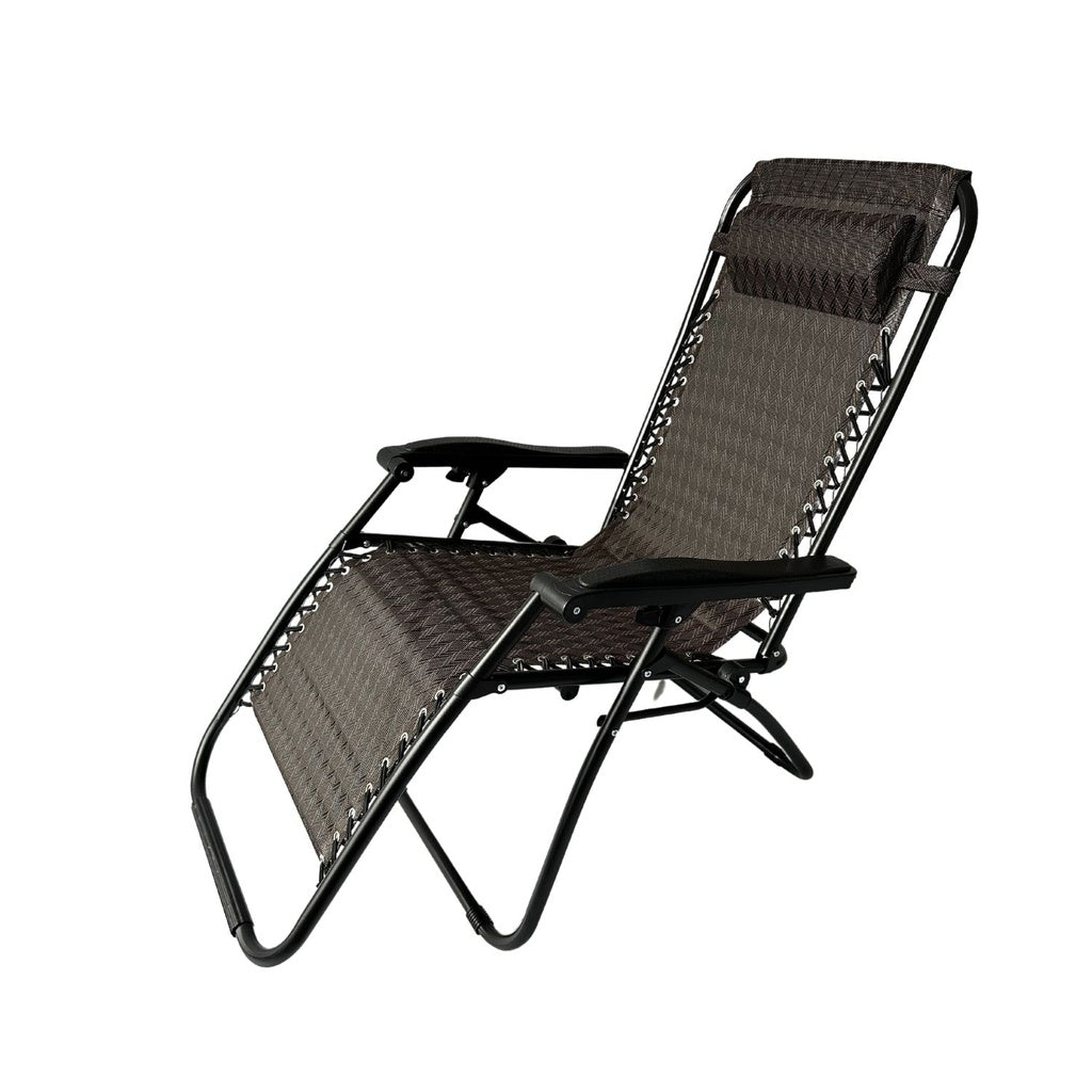 KILIROO Folding Reclining Camping Chair With Breathable Mesh (Argyle)