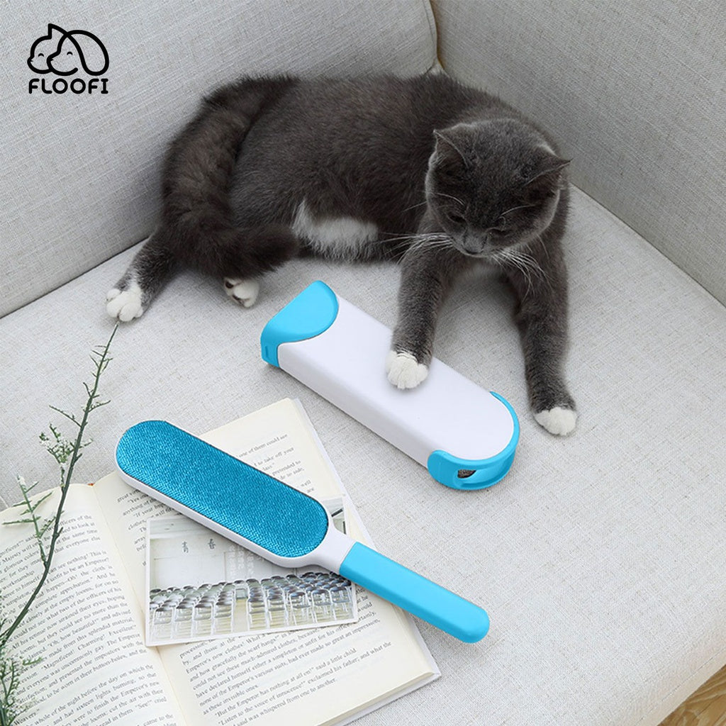 Floofi 3-in-1 Pet Remover Brush Blue