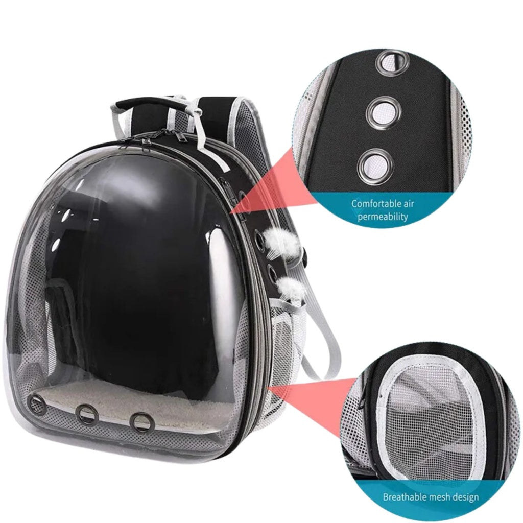 Floofi Space Capsule Backpack - Model 1 (Black)