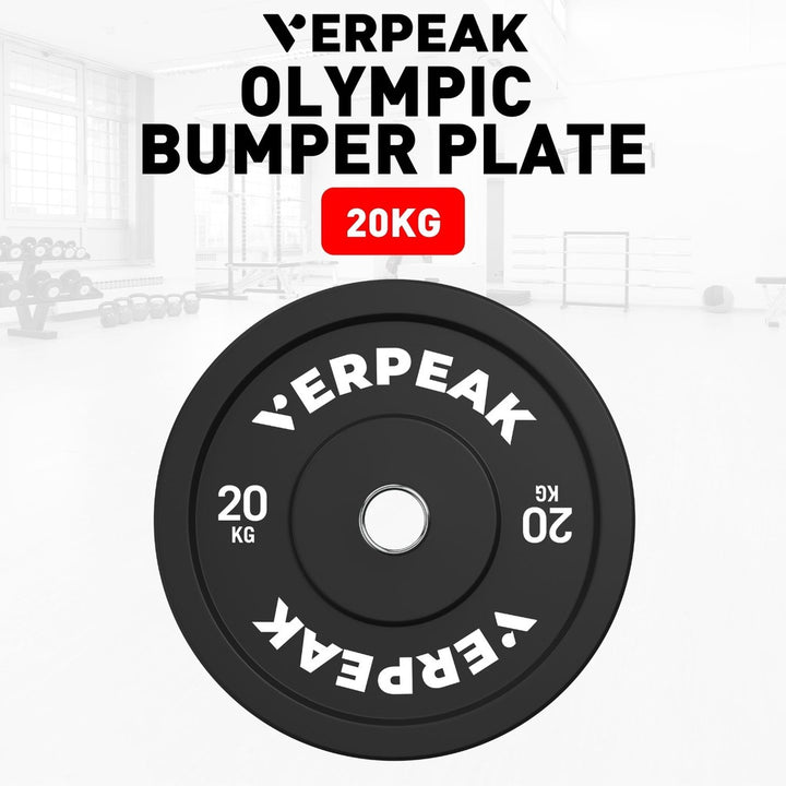 VERPEAK Black Bumper weight plates-Olympic (15kgx1)