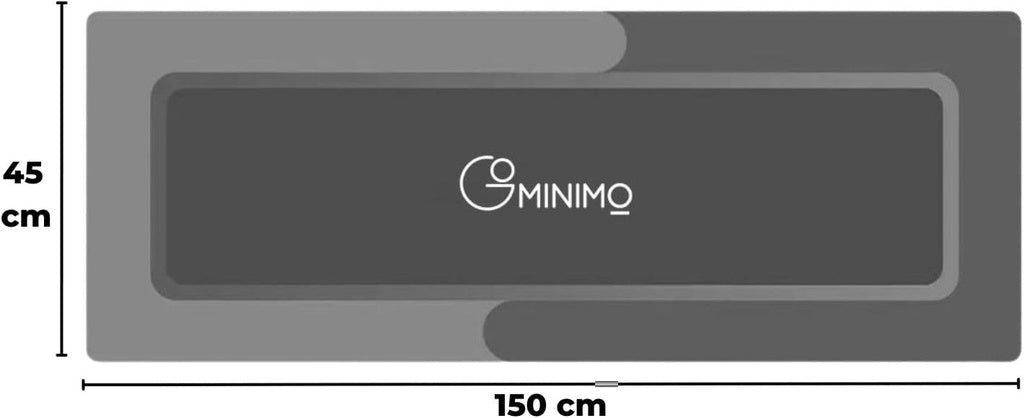 GOMINIMO Anti-Slip Bath Mat Diatom 45*150cm (Gray)