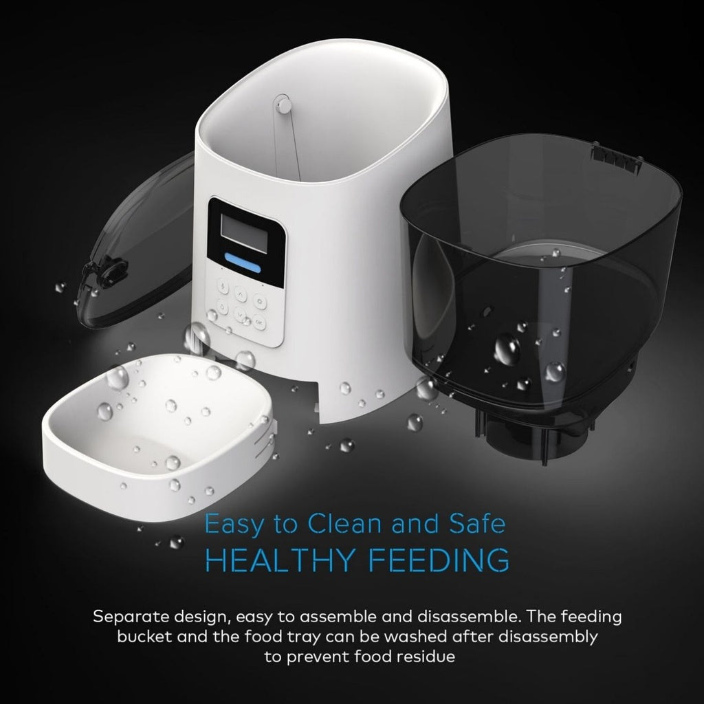 Floofi Smart Pet Feeder with Camera - White -