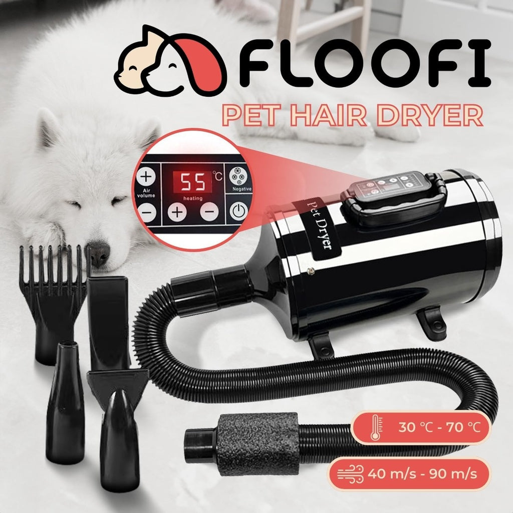 Floofi Pet Hair Dryer LCD (Black)