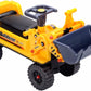 GOMINIMO Kids Ride On Bulldozer Digger Tractor Excavator Toy Car with Helmet