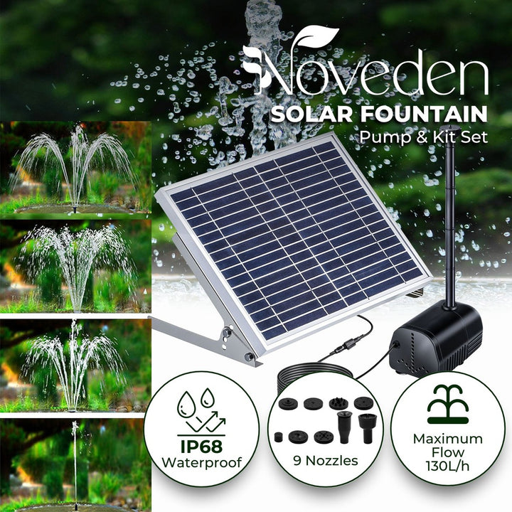 NOVEDEN Solar Water Pond Water Fountain 36*34cm