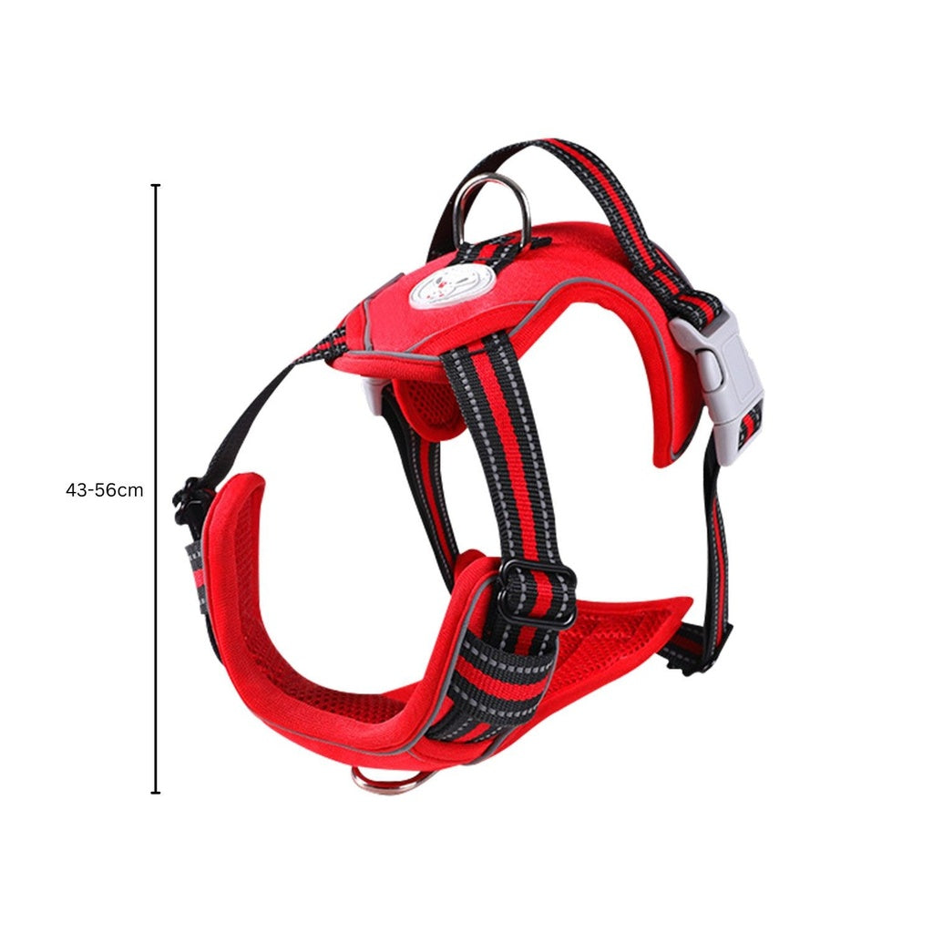 FLOOFI Dog Harness Vest M Size (Red)