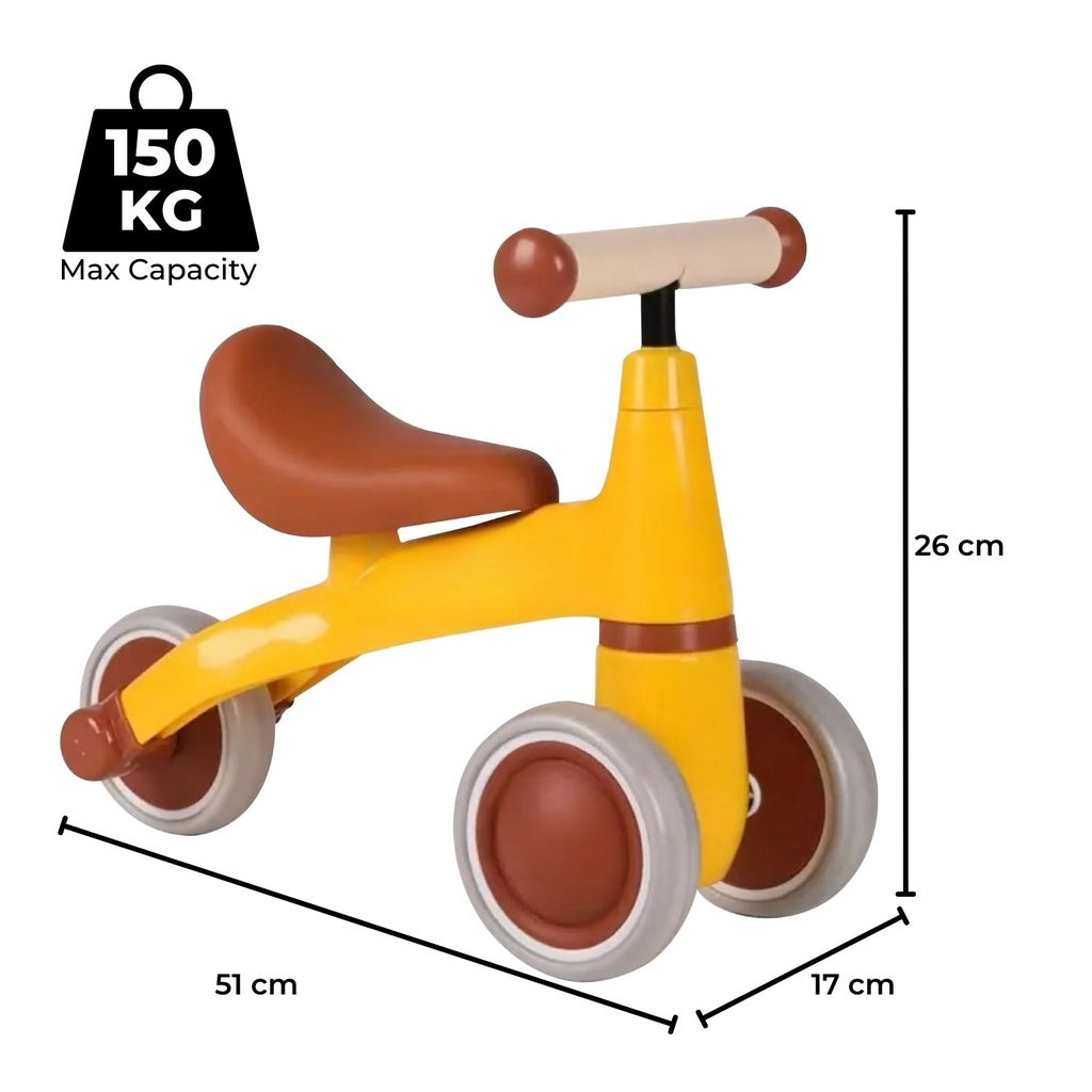 GOMINIMO 3 Wheels Baby Balance Bike (Yellow)