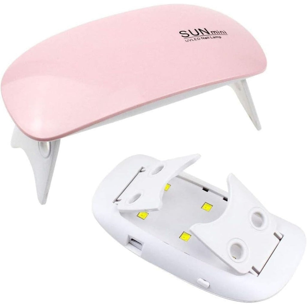 GOMINIMO UV LED Nail Lamp with 4 Timer Setting and 1 Mini Nail Lamp Included (White)