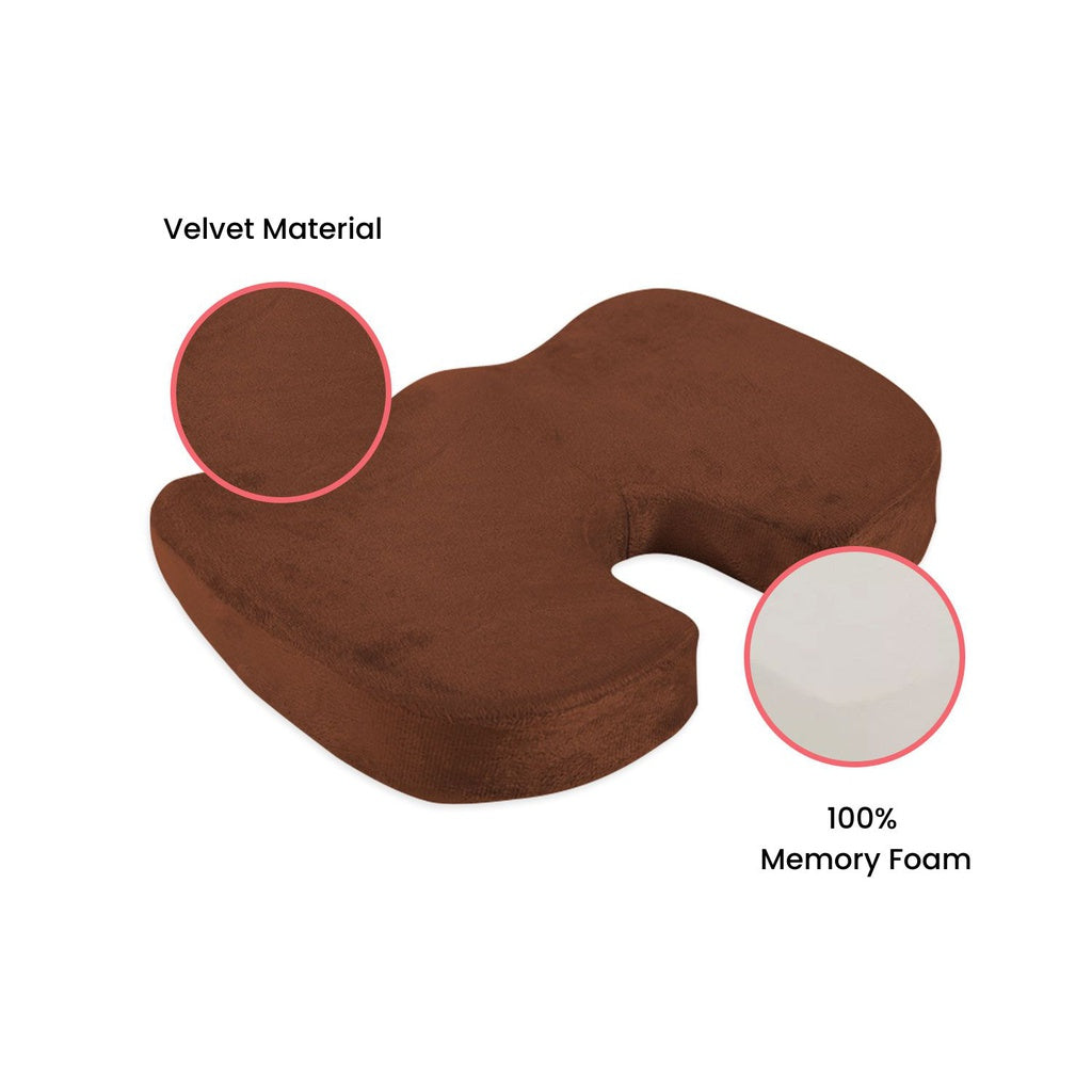 GOMINIMO Memory Foam Seat U Shape Brown