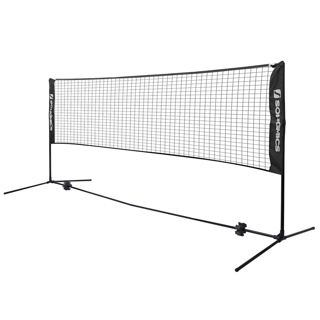 SONGMICS 3m Portable Tennis Badminton Net Black