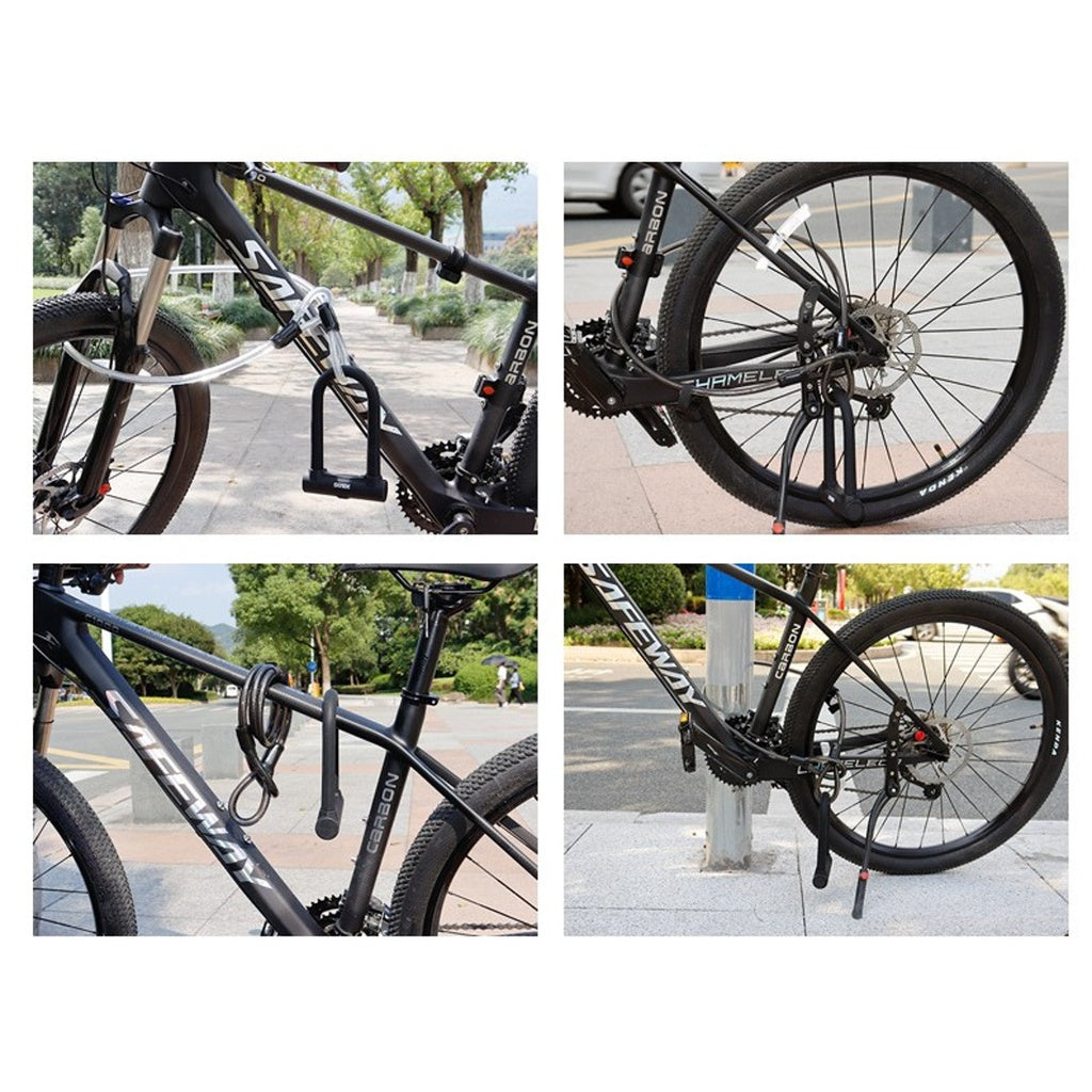 KILIROO Bike U Lock With Cable (Black)