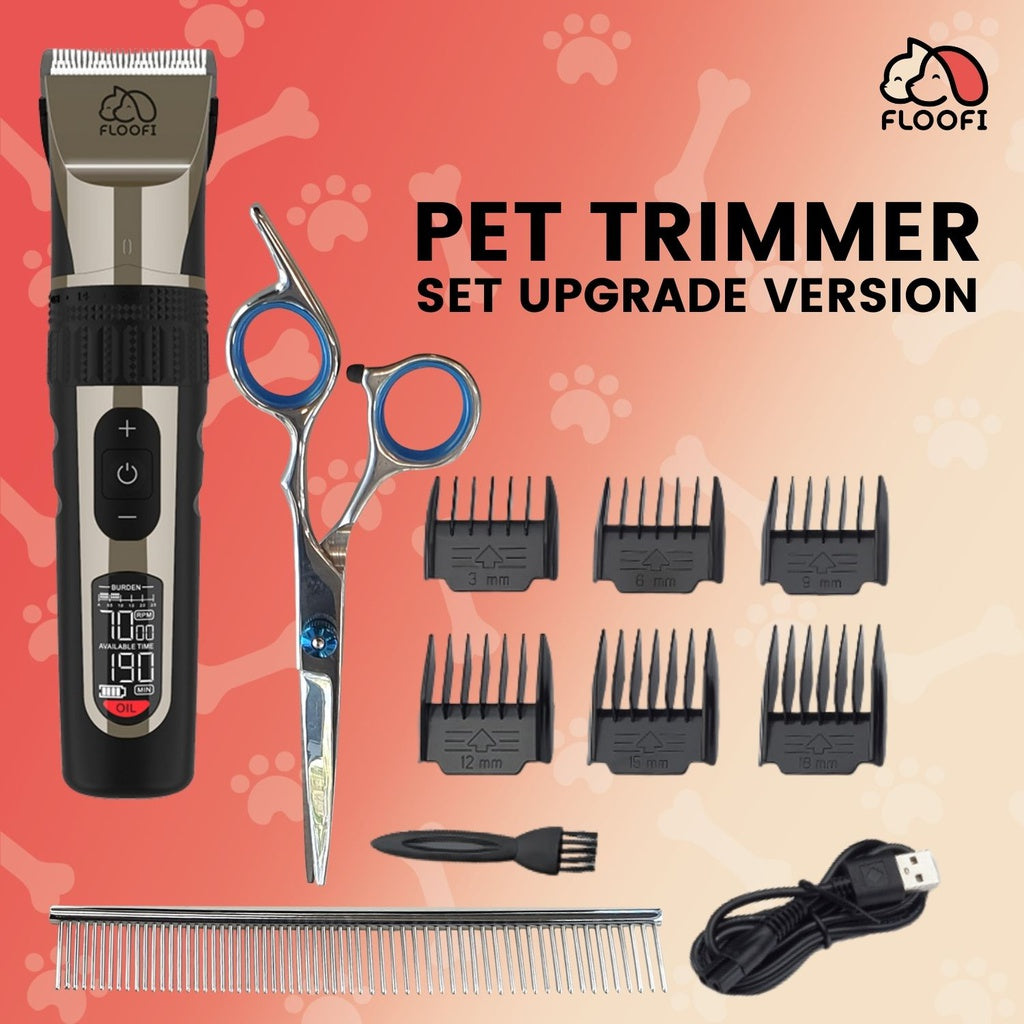 Floofi Pet Trimmer Set Upgrade Version