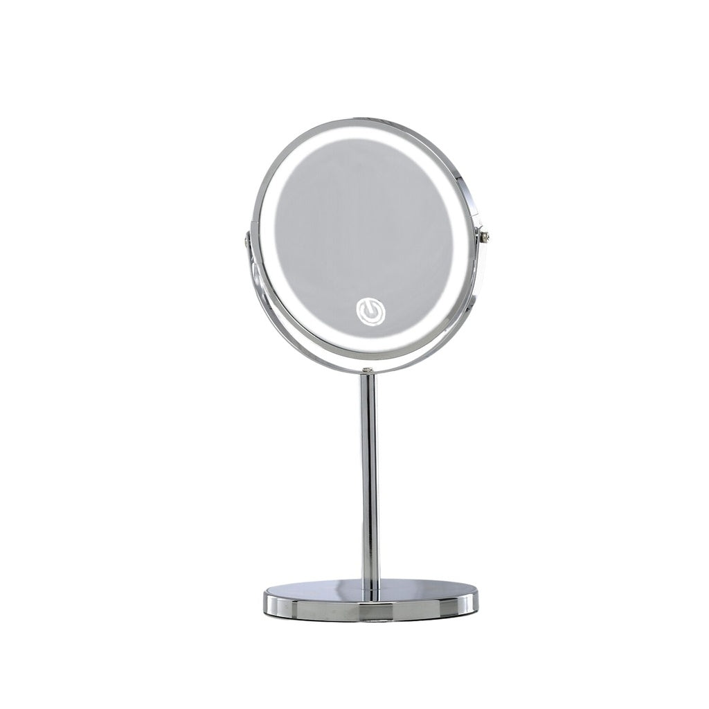 GOMINIMO 7 Inch LED Makeup Mirror with 10x Magnifying (Silver)