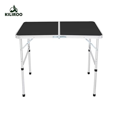 KILIROO Camping Table 90cm Black