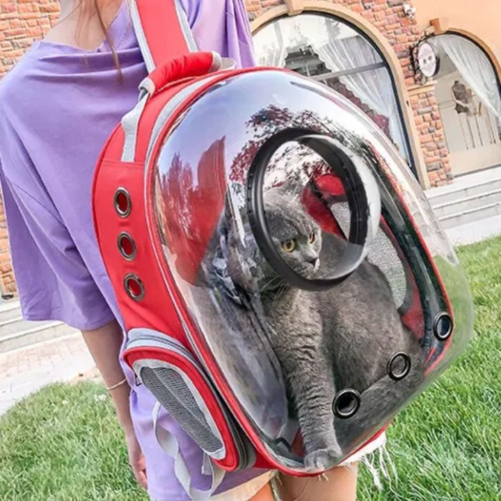 Floofi Expandable Space Capsule Backpack - Model 2 (Red)