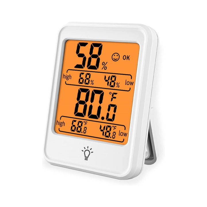 GOMINIMO Thermo Hygrometer No Backlight White