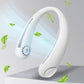 GOMINIMO Rechargeable Portable Bladeless Neck Fan with 3 Speeds and 62 Air Outlet (White)