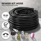 RYNOMATE High Pressure Washer Black Hose with M22 Coupling and Rotating Nozzle (30.5M/100FT)