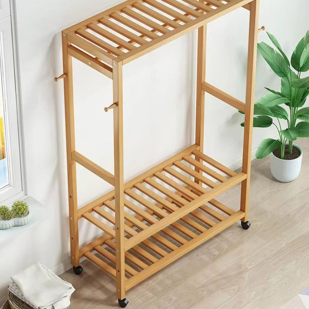 GOMINIMO Bamboo Wardrobe on Wheels 100cm GO-CR-103-YJ