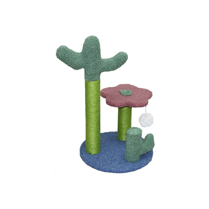 Floofi Flower Cat Tree with 2 Cactus 50cm