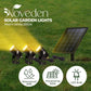 NOVEDEN Solar Garden Lights with 3 Set LED Spotlights (Warm White)