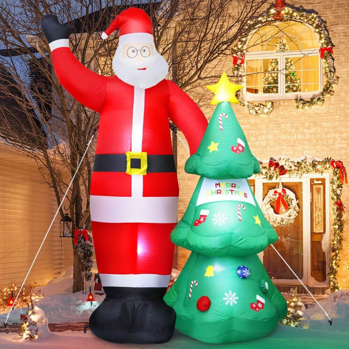 Festiss 2.5m Santa and Christmas Tree Christmas Inflatable with LED